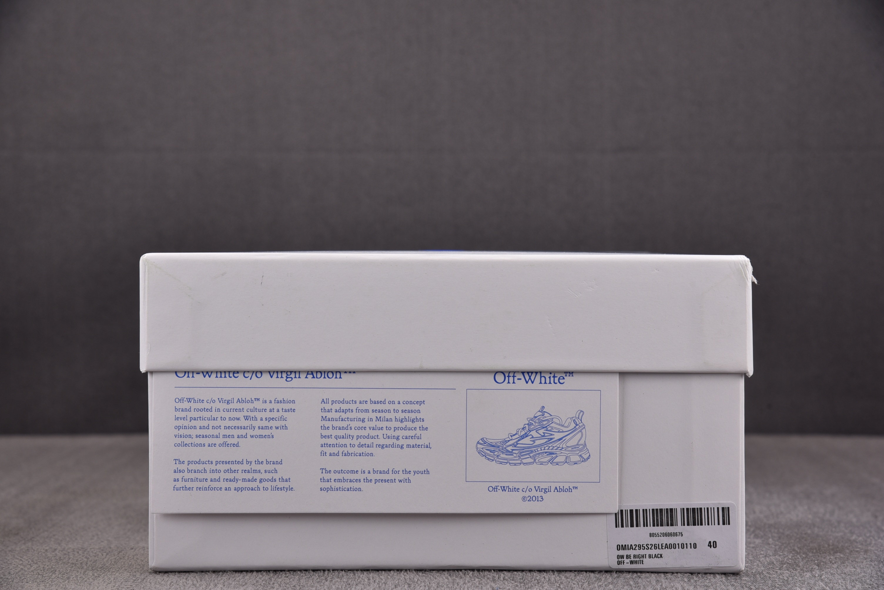 【纯原】OFF-WHITE BE RIGHT BACK 白灰黑 #YZ00236-47