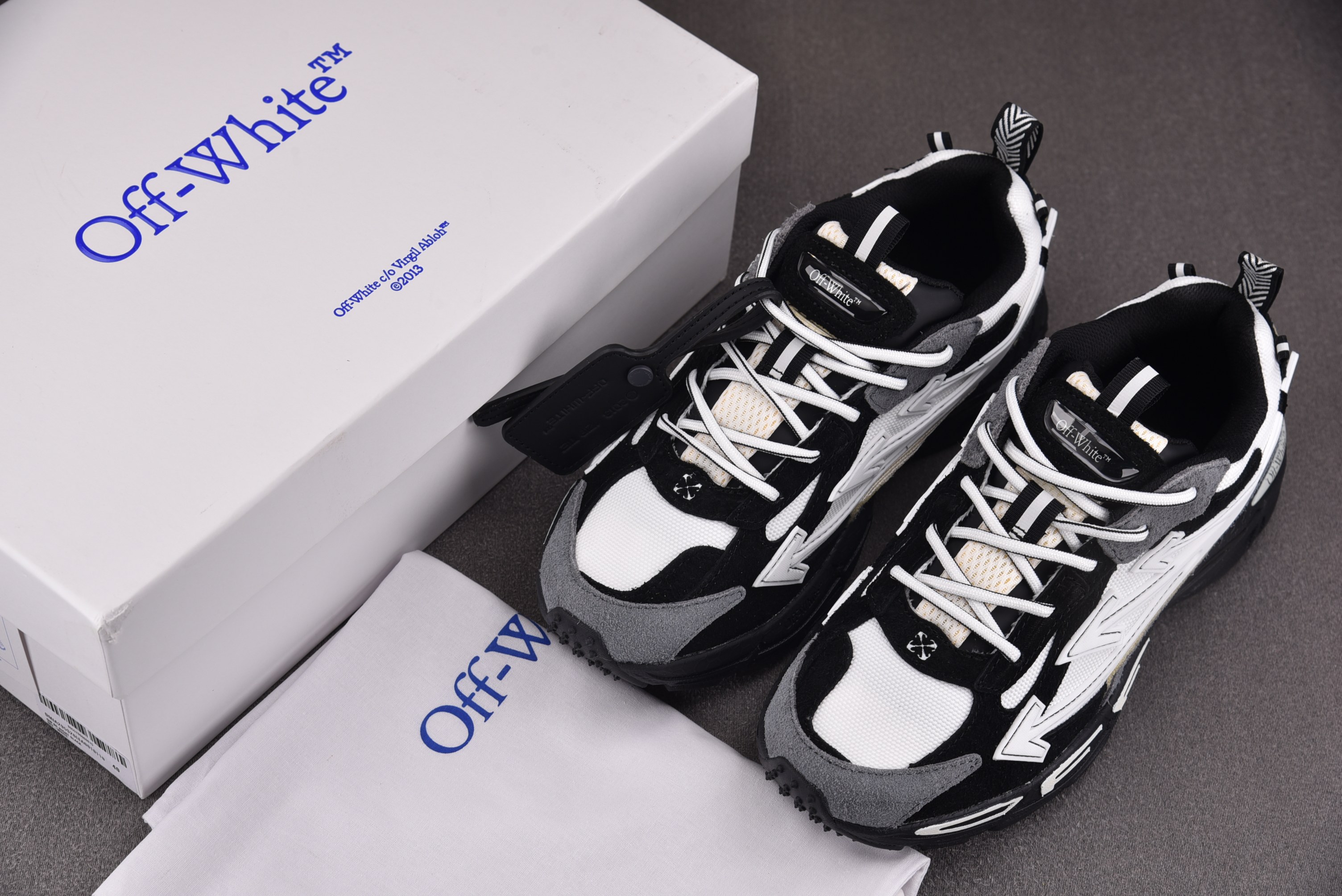 【纯原】OFF-WHITE BE RIGHT BACK 白灰黑 #YZ00236-47