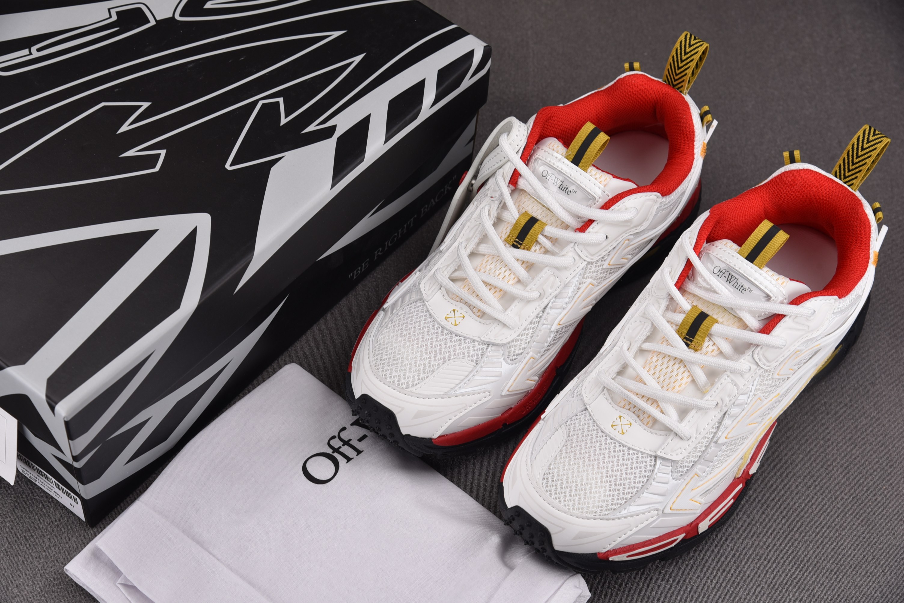 【纯原】OFF-WHITE BE RIGHT BACK 白红 #YZ00236-47