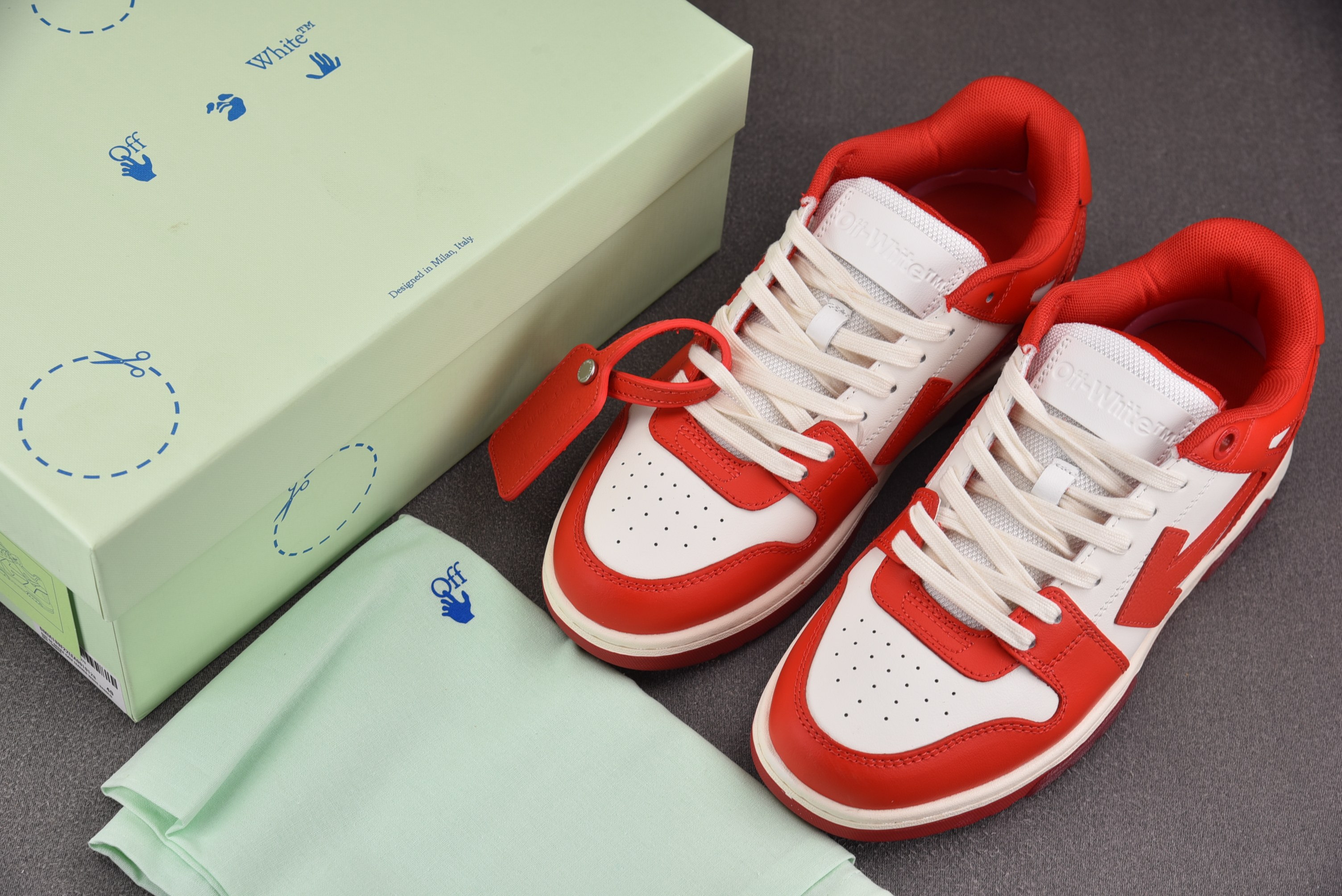 【纯原】OFF-WHITE Out of Office 白红 #YZ00236-47