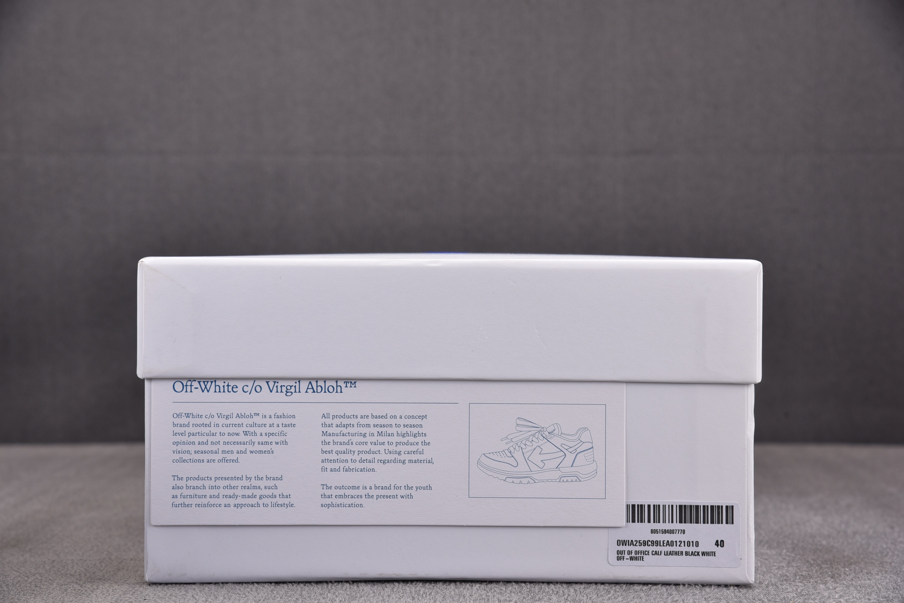 【纯原】OFF-WHITE Out of Office 黑色 #YZ00236-47