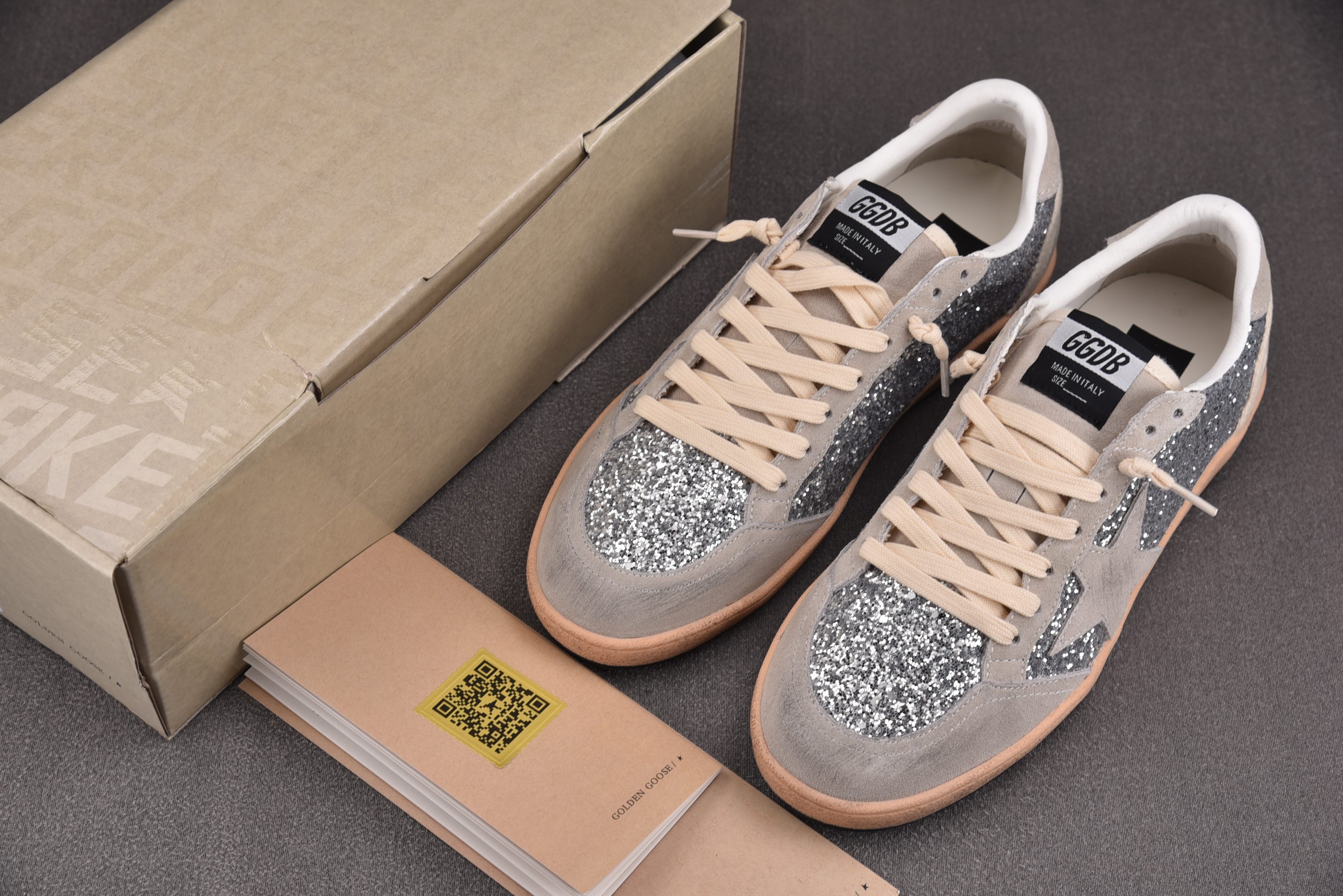 Golden Goose Ball Star 亮片 灰棕  #YZ00636-46