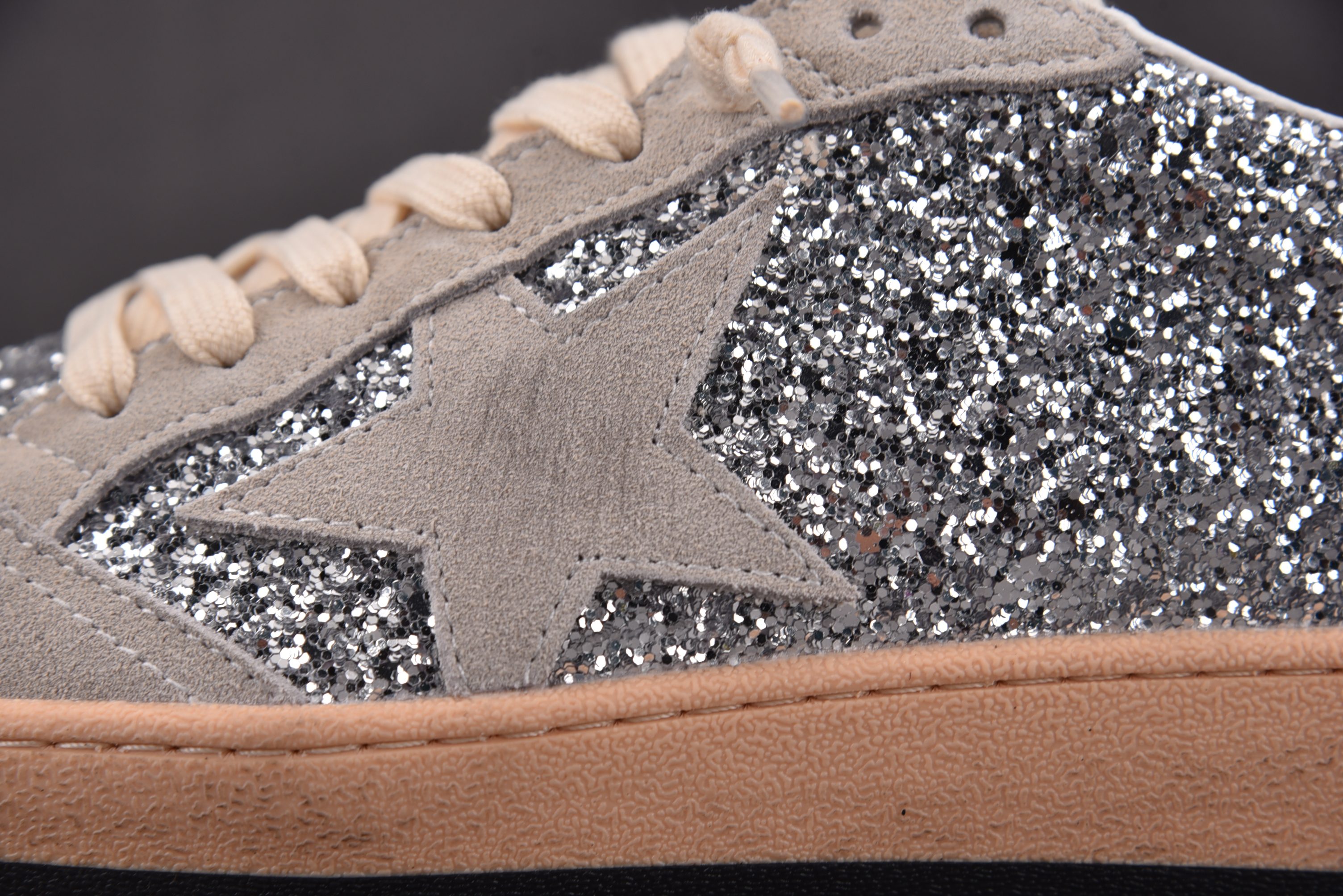 Golden Goose Ball Star 亮片 灰棕  #YZ00636-46
