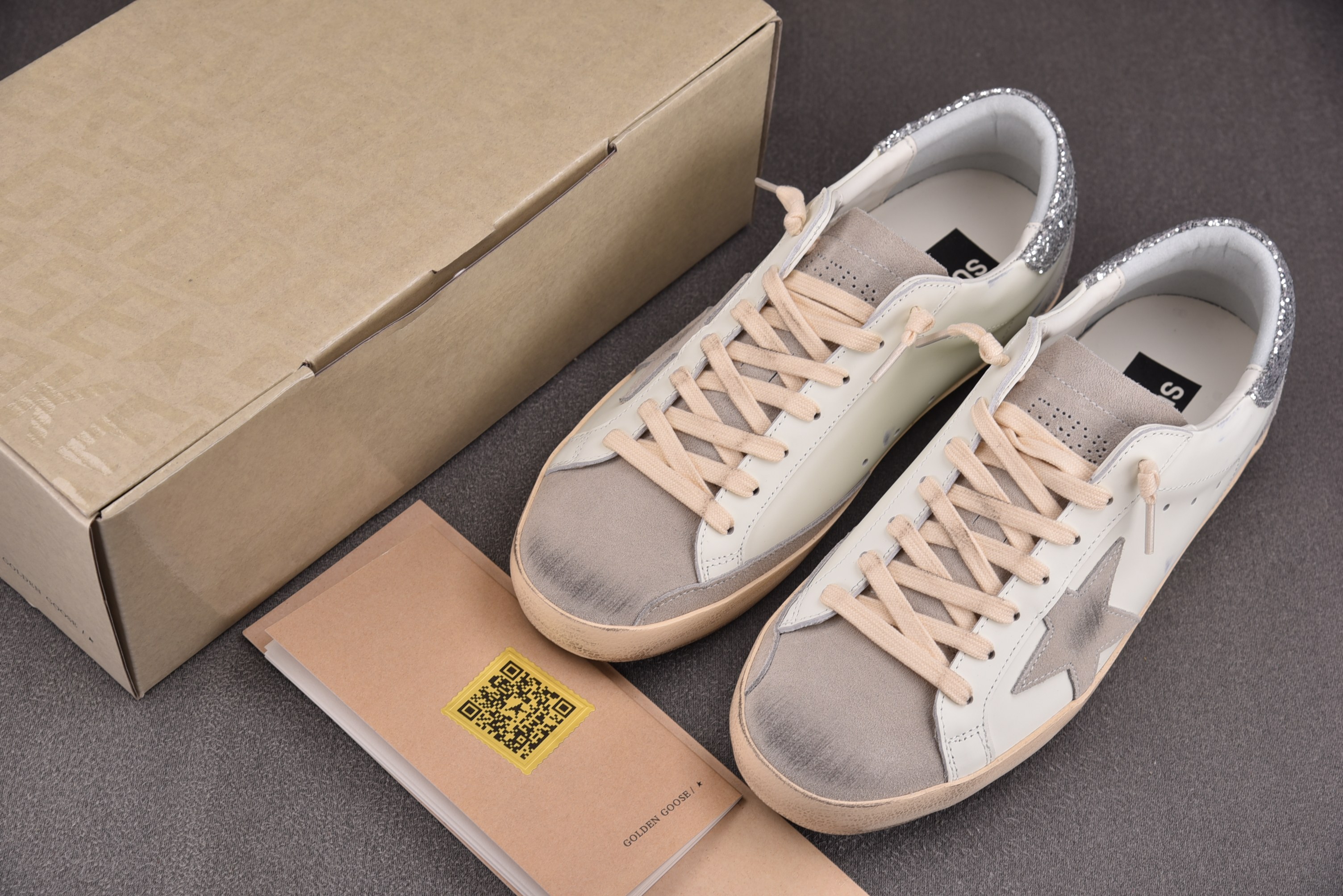 Golden Goose Ball Star 棕白 钻尾  #YZ00636-46