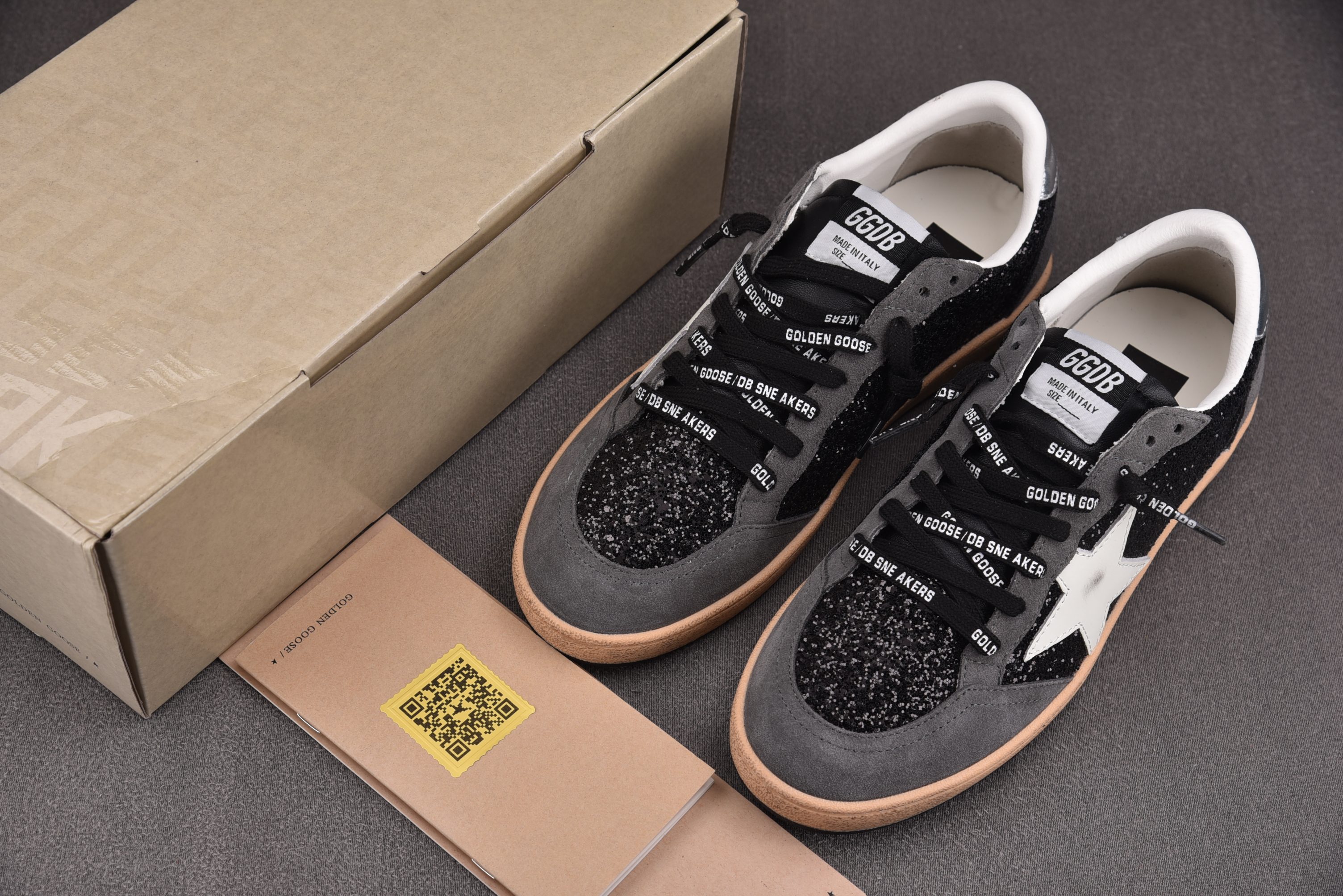Golden Goose Ball Star 灰黑白  #YZ00636-46