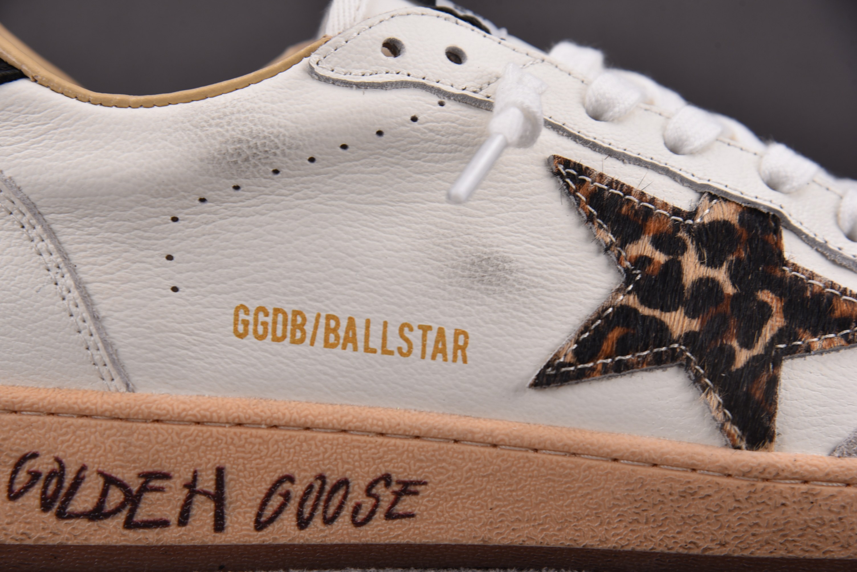 Golden Goose Ball Star 白棕 豹纹星  #YZ00636-46