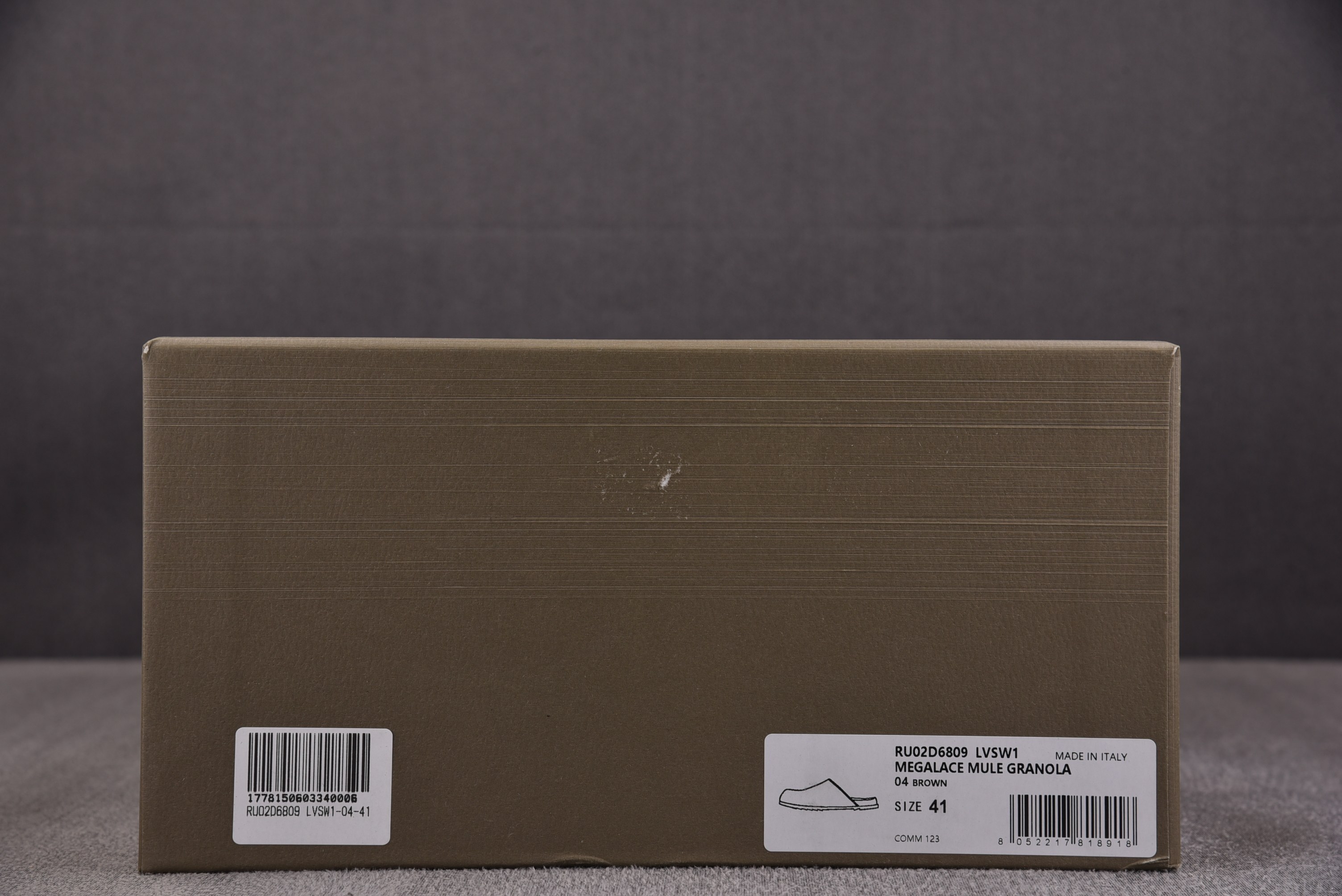RICK OWENS RO 穆勒包头拖鞋 棕色36-46