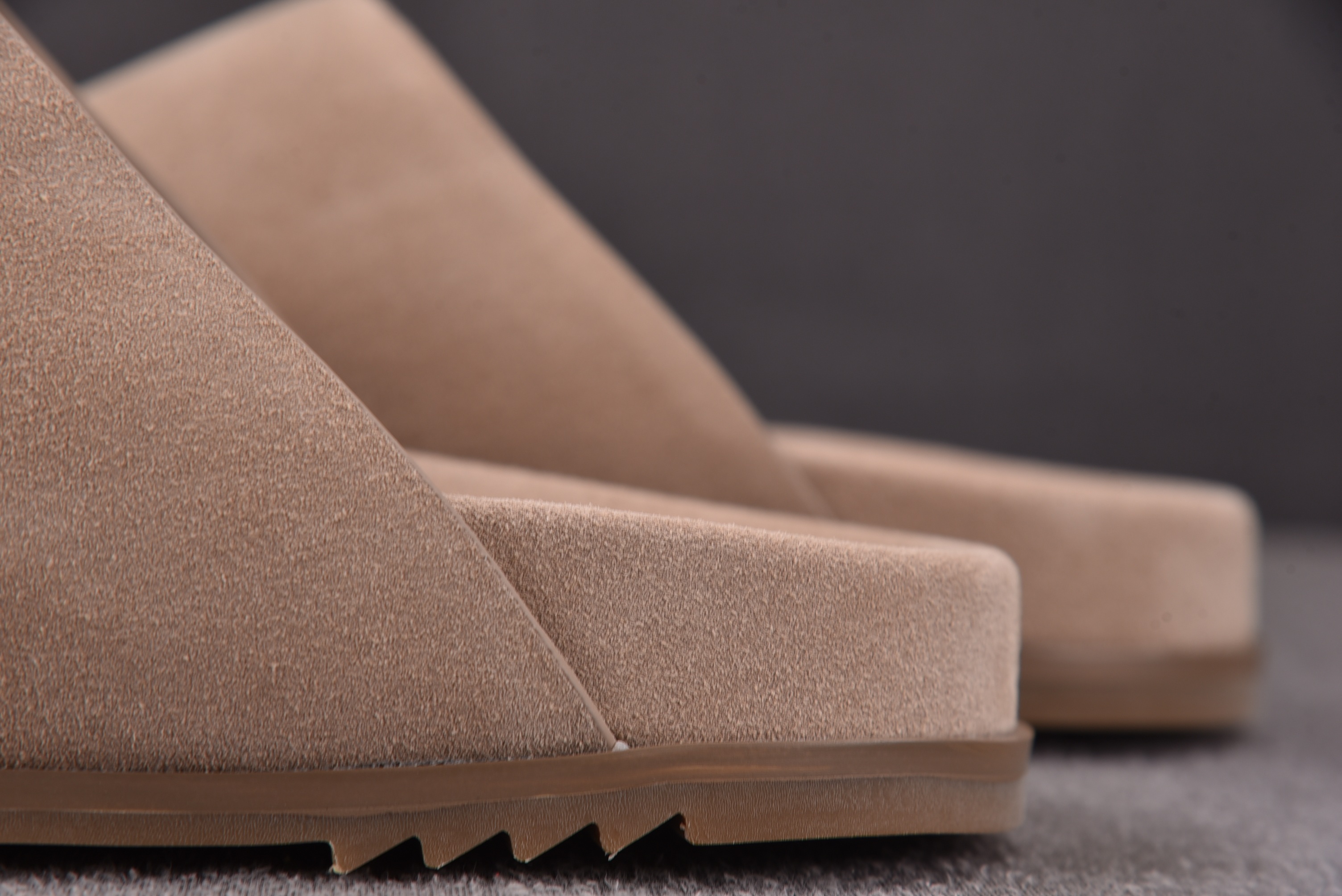 RICK OWENS RO 穆勒包头拖鞋 棕色36-46