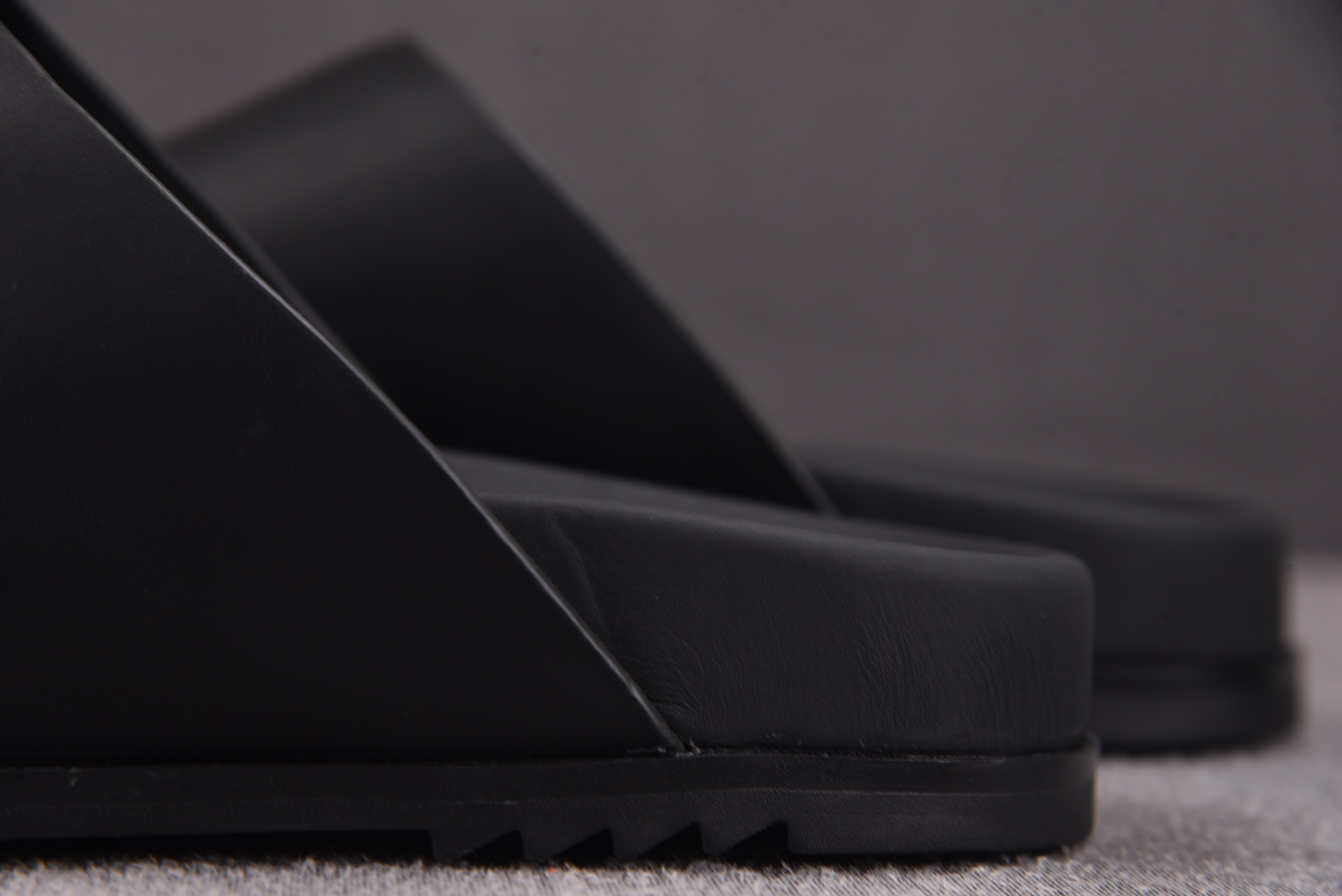 RICK OWENS RO 穆勒包头拖鞋 黑色36-46