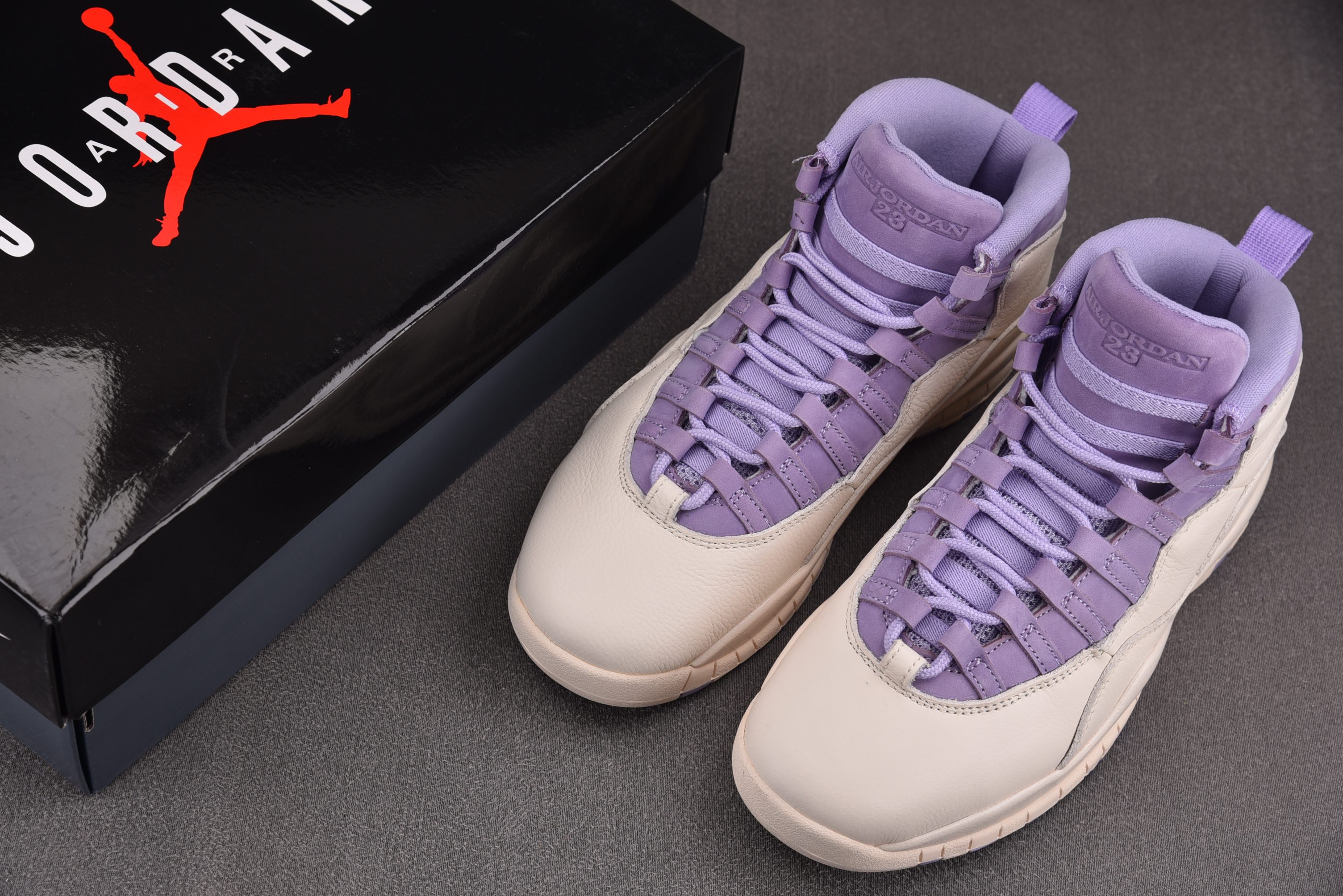 WMNS Air Jordan 10 Hydrangeas 米紫 IQ0388-101 #YZ01338