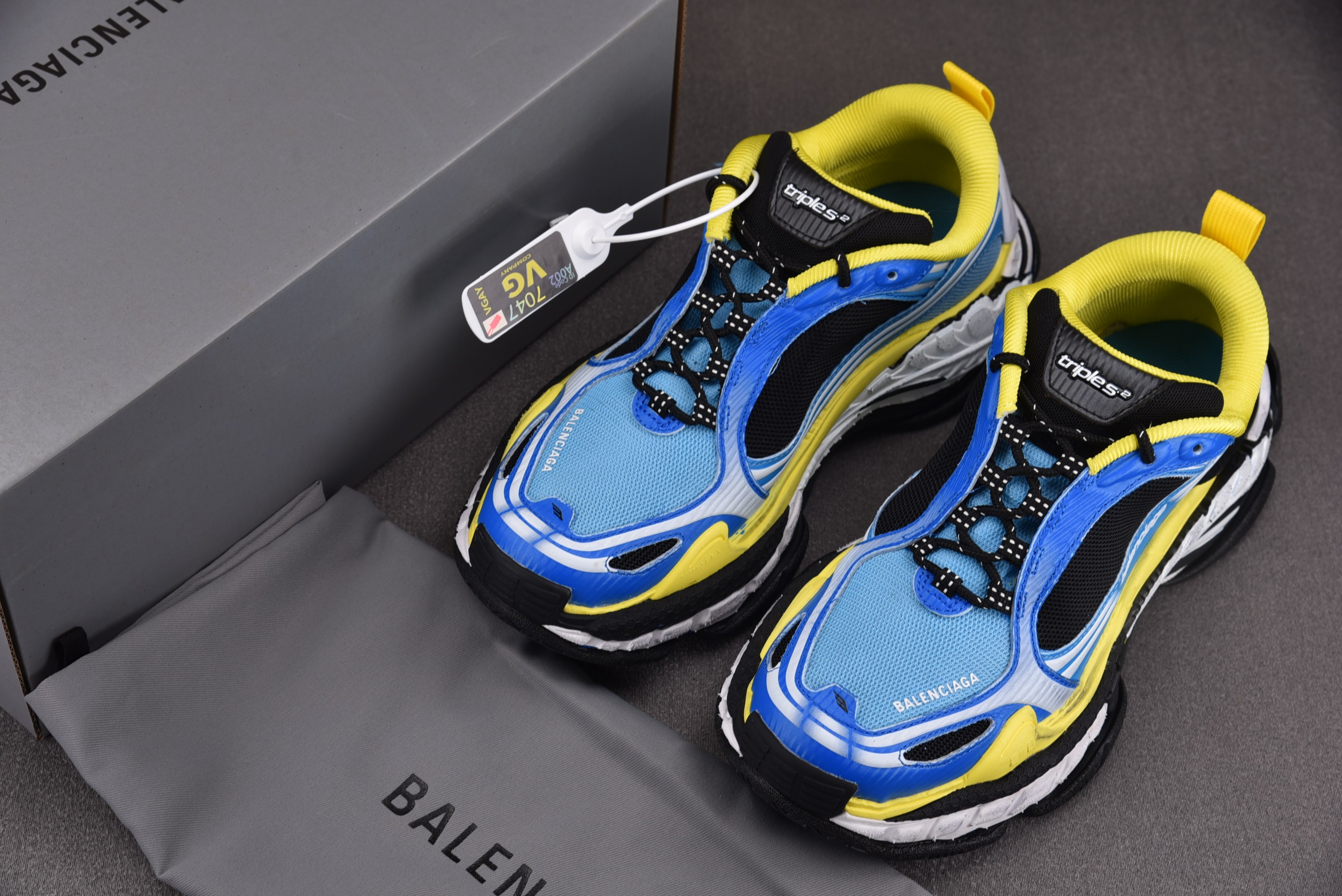 Balenciaga Triple S 2 蓝黄 #YZ018-535-46