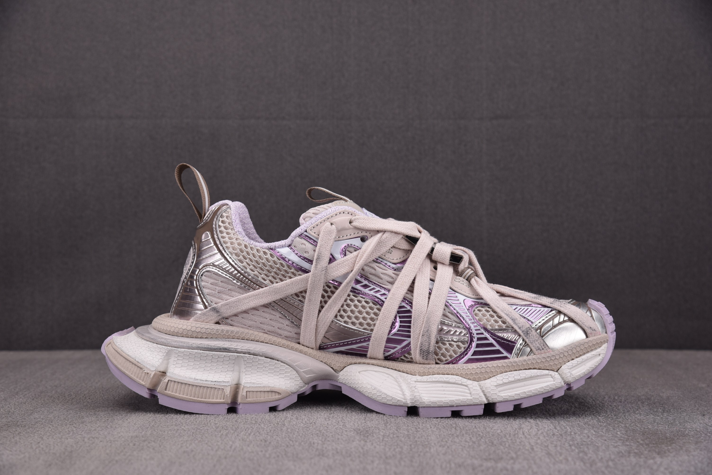 Balenciaga 3XL Extreme Laces B 绑带金属扣 金粉 #YZ018-535-4