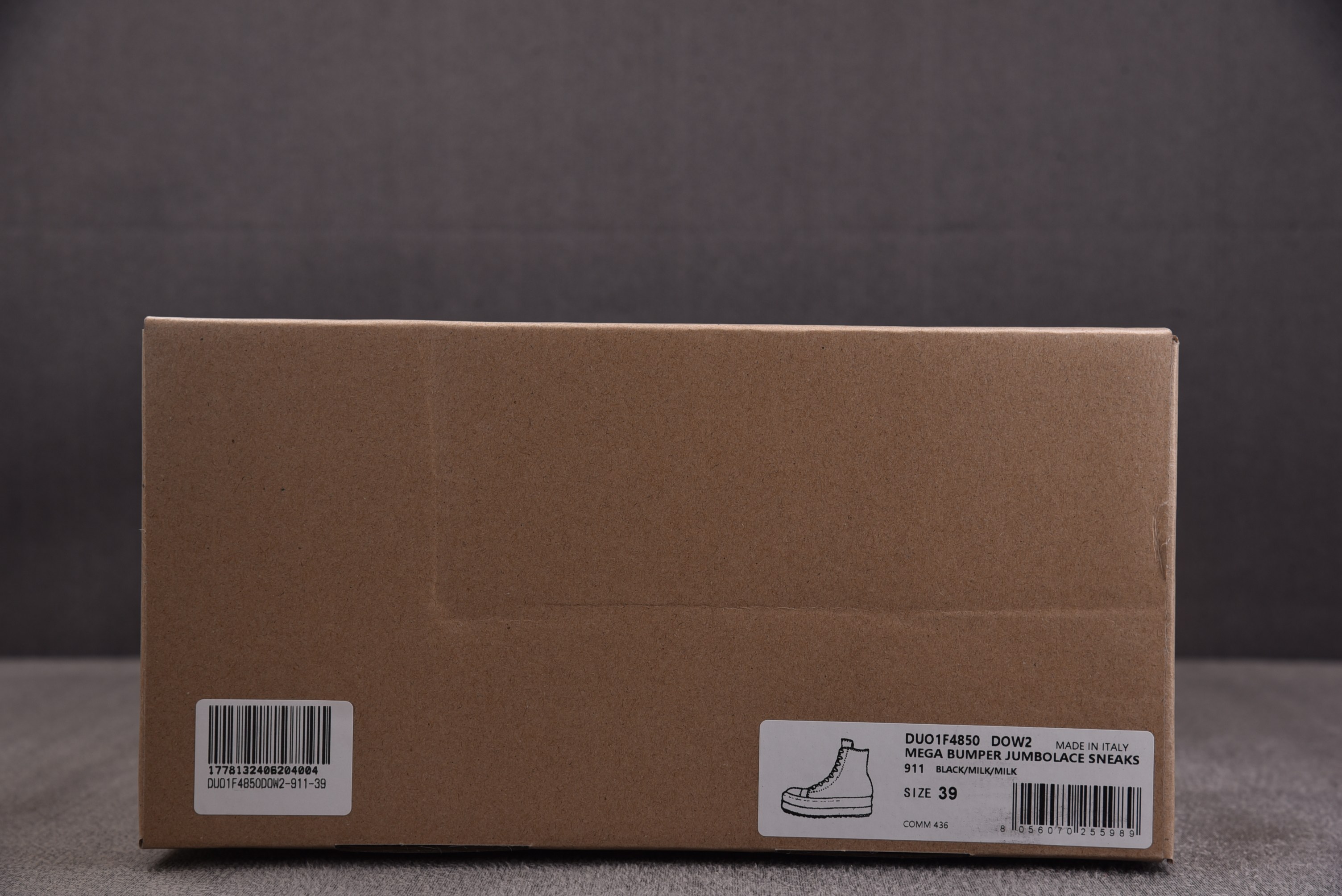 Rick Owens Drkshdw Hollywood 厚底 黑色条纹布36-46
