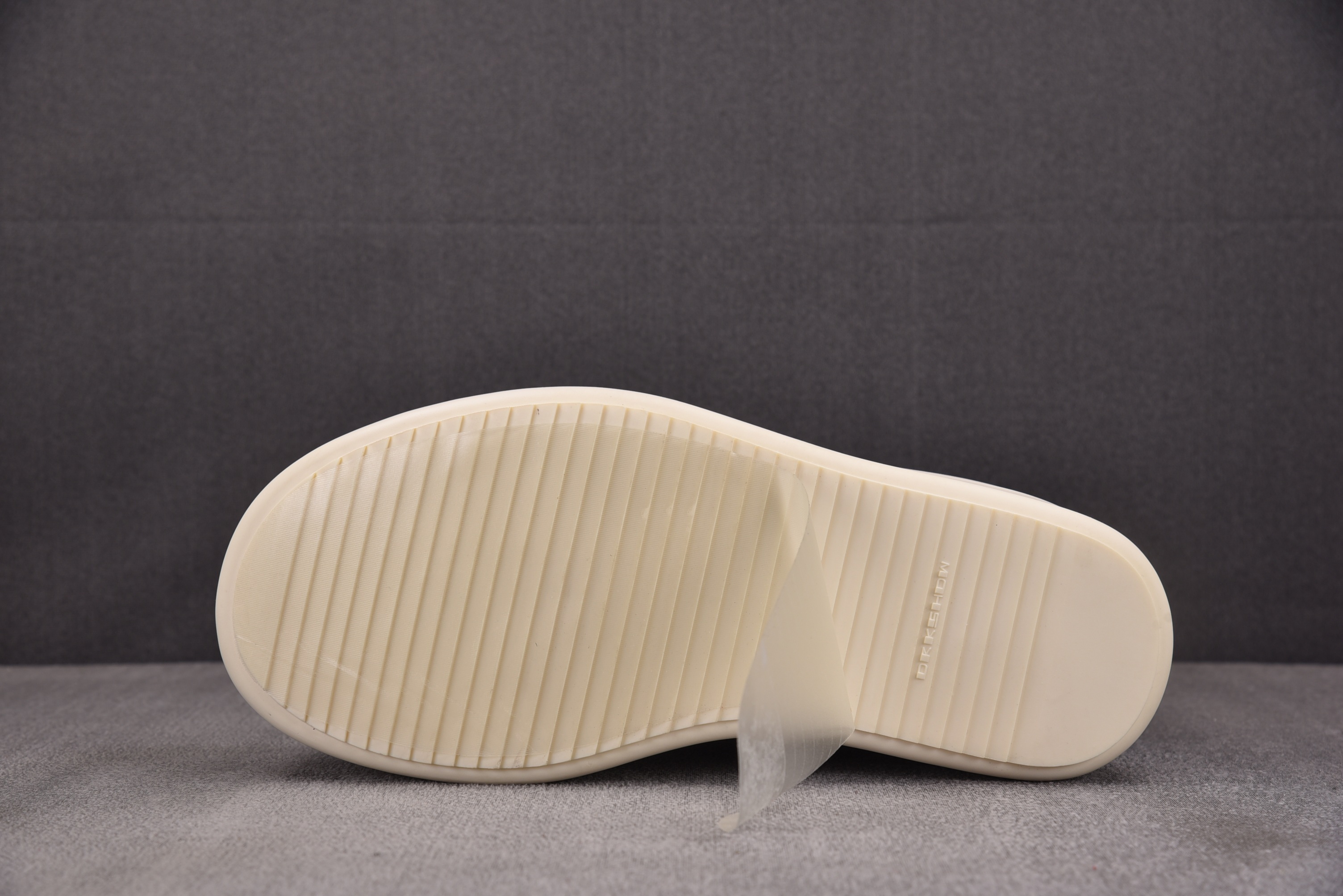 Rick Owens Drkshdw Temple Mega Bumbolace 6.5cm 黑色条纹布