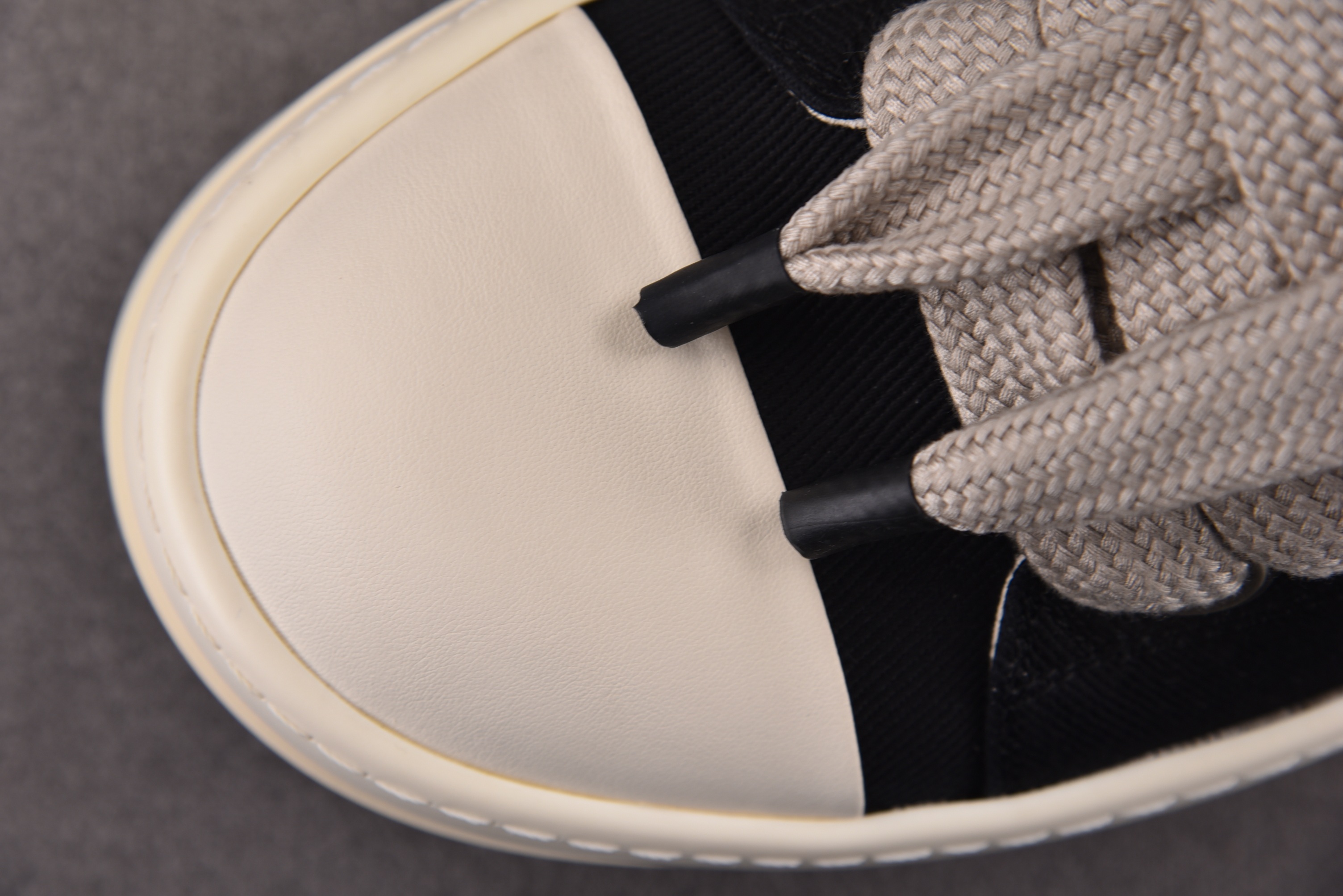 Rick Owens Drkshdw Temple Mega Bumbolace 6.5cm 黑色条纹布