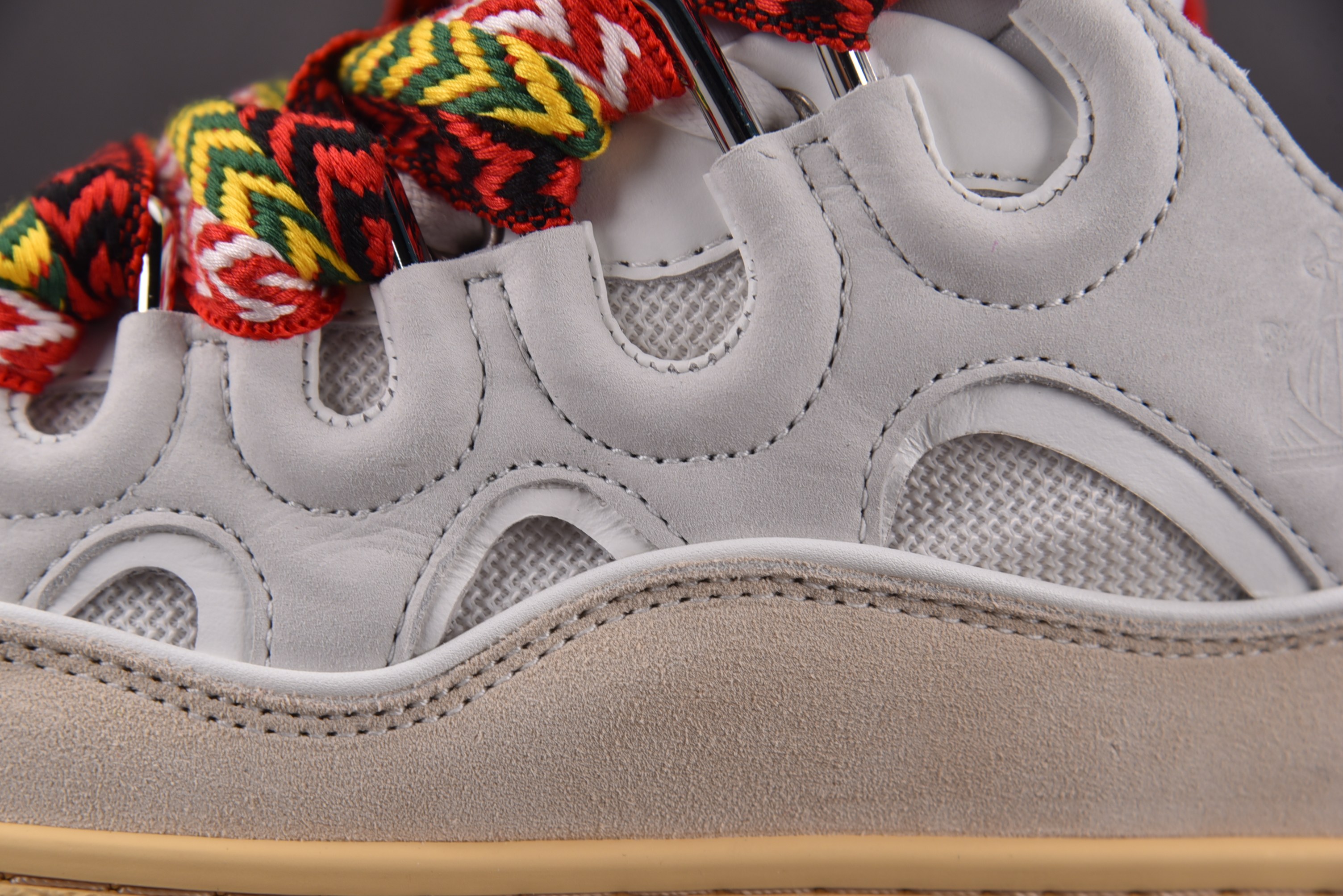 Lanvin Curb Sneakers 白灰 YZ03936-47