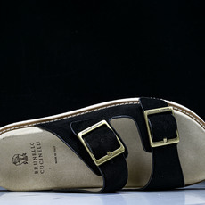 Brunello Cucinelli 男士帆布 绒面革 二字拖鞋 YZ006✦w1.版本 Brunell Brunello Cucinelli 男士帆布 绒面革 二字拖鞋 YZ006✦w1.版本 Brunell