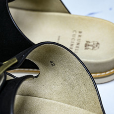 Brunello Cucinelli 男士帆布 绒面革 二字拖鞋 YZ006✦w1.版本 Brunell Brunello Cucinelli 男士帆布 绒面革 二字拖鞋 YZ006✦w1.版本 Brunell