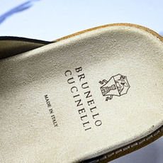 Brunello Cucinelli 男士帆布 绒面革 二字拖鞋 YZ006✦w1.版本 Brunell Brunello Cucinelli 男士帆布 绒面革 二字拖鞋 YZ006✦w1.版本 Brunell