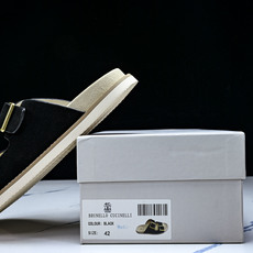 Brunello Cucinelli 男士帆布 绒面革 二字拖鞋 YZ006✦w1.版本 Brunell Brunello Cucinelli 男士帆布 绒面革 二字拖鞋 YZ006✦w1.版本 Brunell