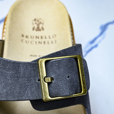 Brunello Cucinelli 男士帆布 绒面革 二字拖鞋_2 YZ006✦w1.版本 Brune Brunello Cucinelli 男士帆布 绒面革 二字拖鞋_2 YZ006✦w1.版本 Brune