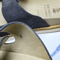 Brunello Cucinelli 男士帆布 绒面革 二字拖鞋_2 YZ006✦w1.版本 Brune Brunello Cucinelli 男士帆布 绒面革 二字拖鞋_2 YZ006✦w1.版本 Brune