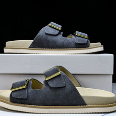 Brunello Cucinelli 男士帆布 绒面革 二字拖鞋_2 YZ006✦w1.版本 Brune Brunello Cucinelli 男士帆布 绒面革 二字拖鞋_2 YZ006✦w1.版本 Brune