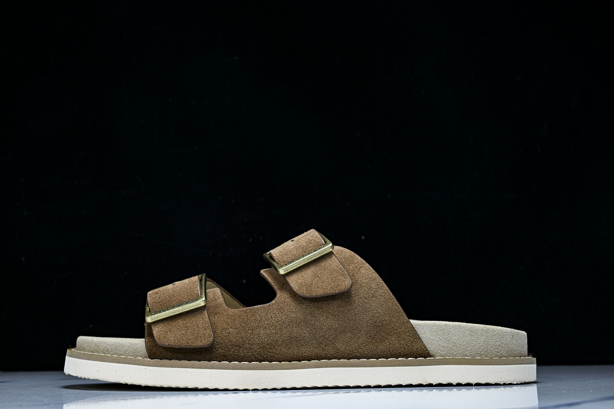 Brunello Cucinelli 男士帆布 绒面革 二字拖鞋_3 YZ006✦w1.版本 Brune