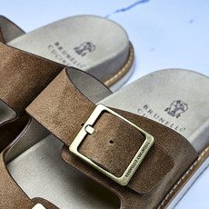 Brunello Cucinelli 男士帆布 绒面革 二字拖鞋_3 YZ006✦w1.版本 Brune Brunello Cucinelli 男士帆布 绒面革 二字拖鞋_3 YZ006✦w1.版本 Brune