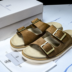 Brunello Cucinelli 男士帆布 绒面革 二字拖鞋_3 YZ006✦w1.版本 Brune Brunello Cucinelli 男士帆布 绒面革 二字拖鞋_3 YZ006✦w1.版本 Brune