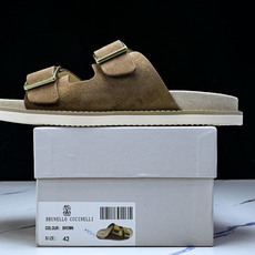 Brunello Cucinelli 男士帆布 绒面革 二字拖鞋_3 YZ006✦w1.版本 Brune Brunello Cucinelli 男士帆布 绒面革 二字拖鞋_3 YZ006✦w1.版本 Brune