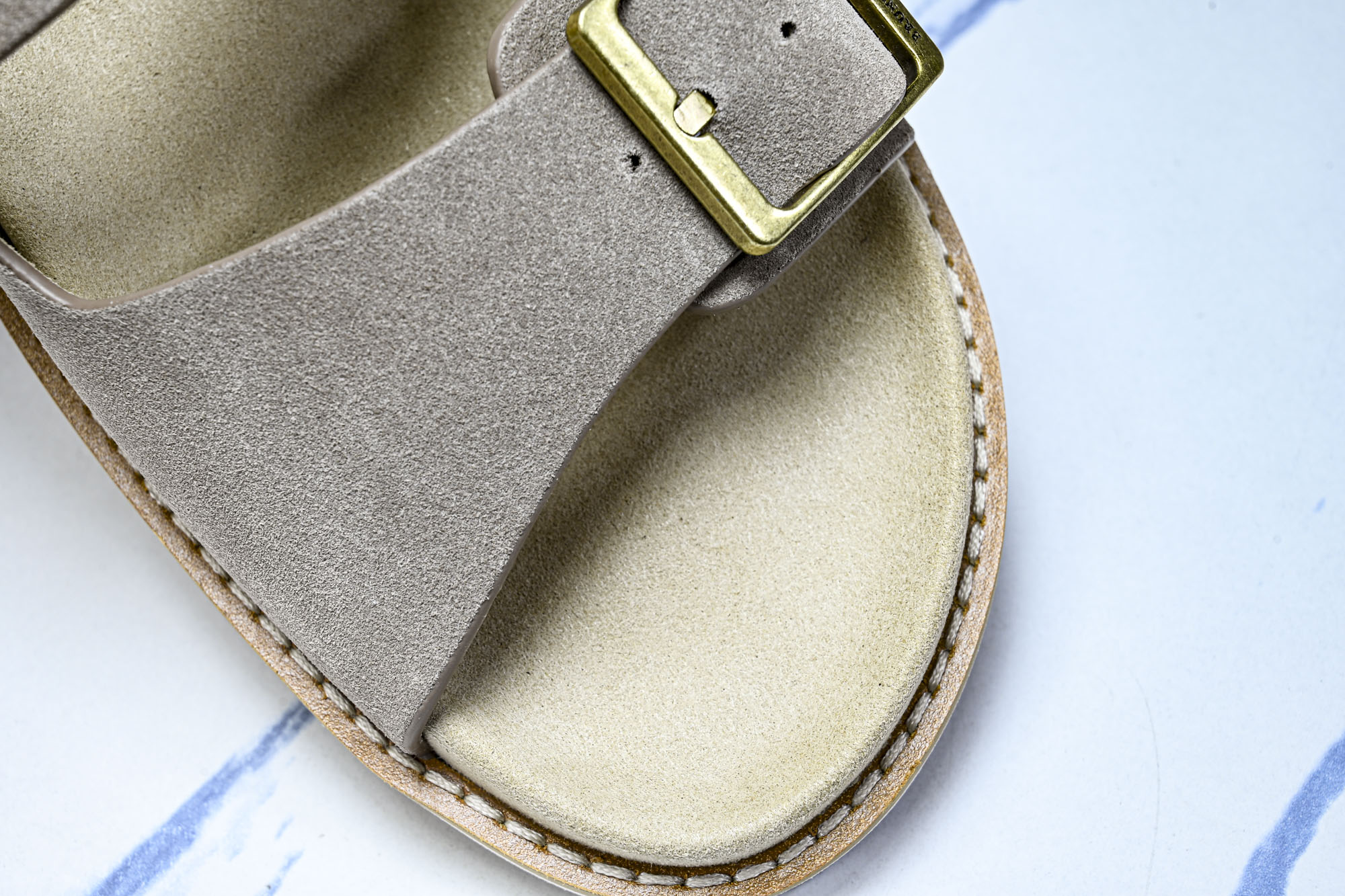 Brunello Cucinelli 男士帆布 绒面革 二字拖鞋_4 YZ006✦w1.版本 Brune