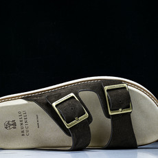 Brunello Cucinelli 男士帆布 绒面革 二字拖鞋_5YZ006✦w1.版本 Brunel Brunello Cucinelli 男士帆布 绒面革 二字拖鞋_5YZ006✦w1.版本 Brunel