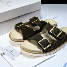 Brunello Cucinelli 男士帆布 绒面革 二字拖鞋_5YZ006✦w1.版本 Brunel Brunello Cucinelli 男士帆布 绒面革 二字拖鞋_5YZ006✦w1.版本 Brunel