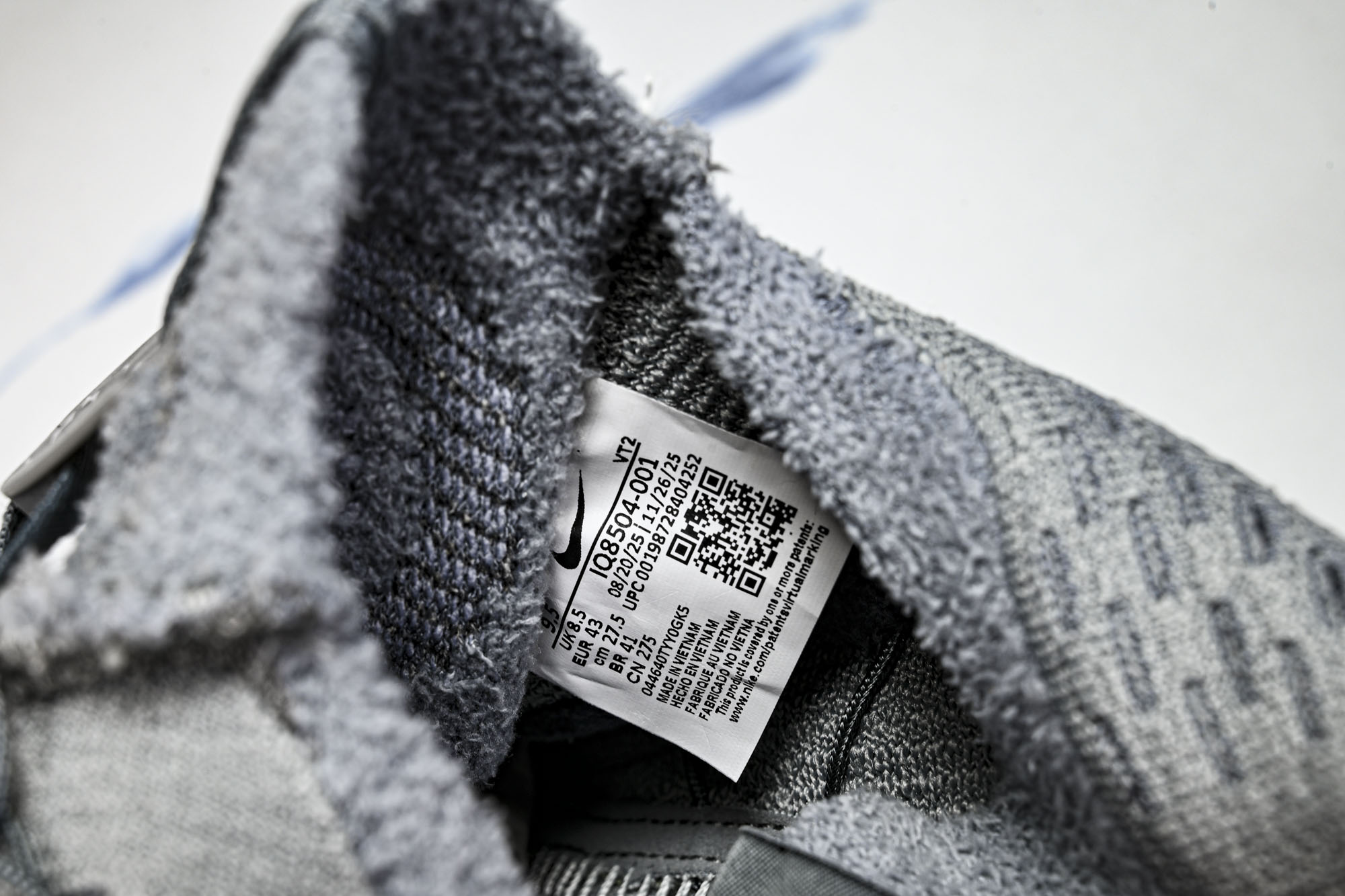 Fragment Design x NK Mind 002 藤原浩联名 足底按摩舒适运动休闲训练鞋IQ8