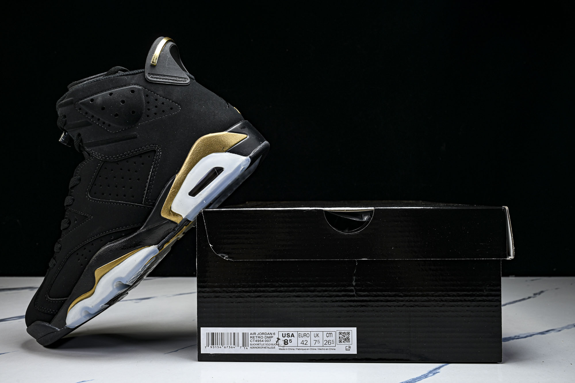 Air Jordan 6 _DMP_ AJ6 乔6黑金 男子文化篮球鞋 CT4954-007 YZ039