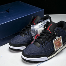 Air Jordan3 x Levi's AJ3李维斯联名牛仔蓝男子运动鞋IH7959-400 YZ02 Air Jordan3 x Levi's AJ3李维斯联名牛仔蓝男子运动鞋IH7959-400 YZ02