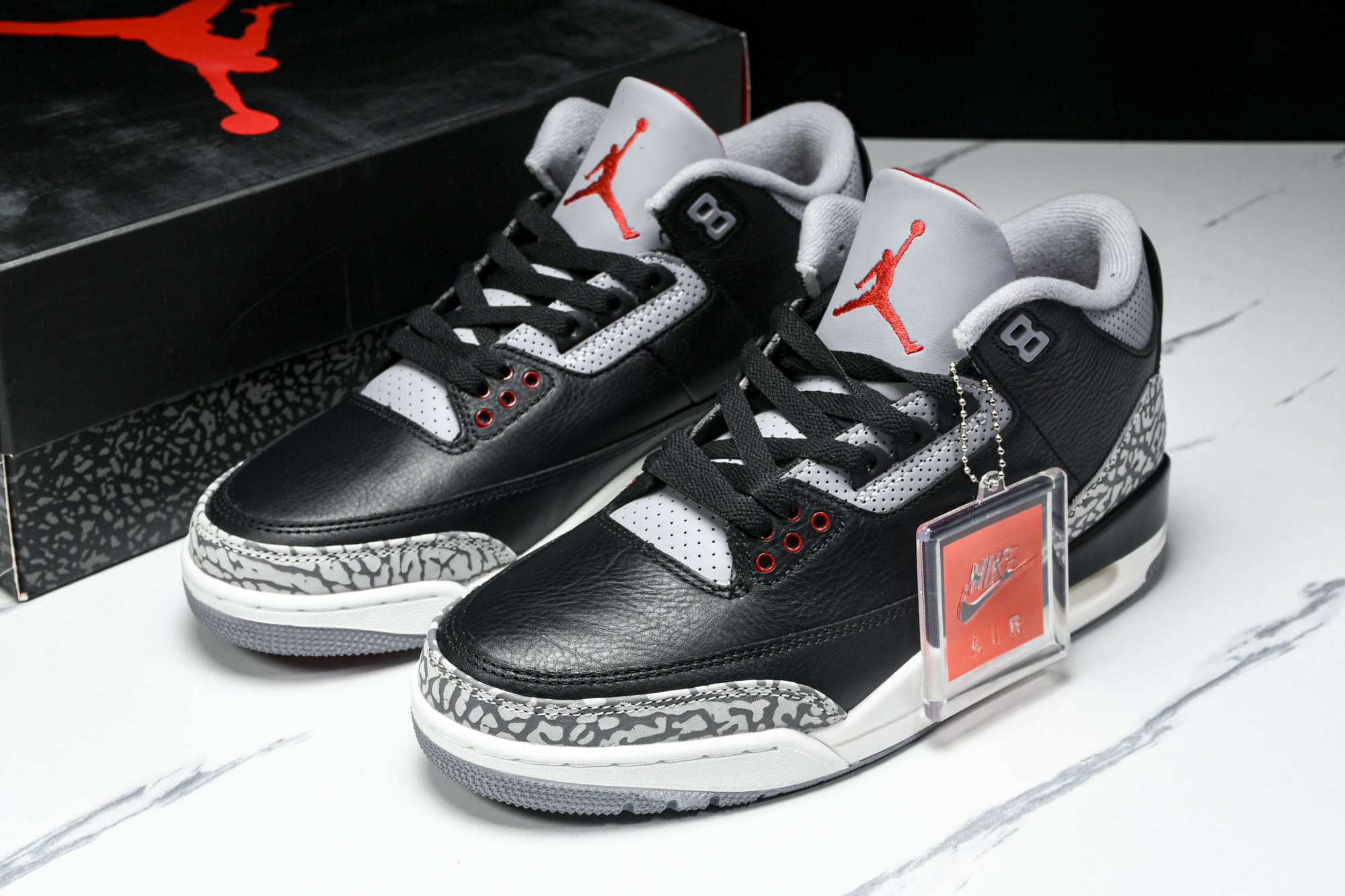 Air Jordan 3 Retro“Fire Red 黑白灰 DN3707 010 #YZ015大厂出