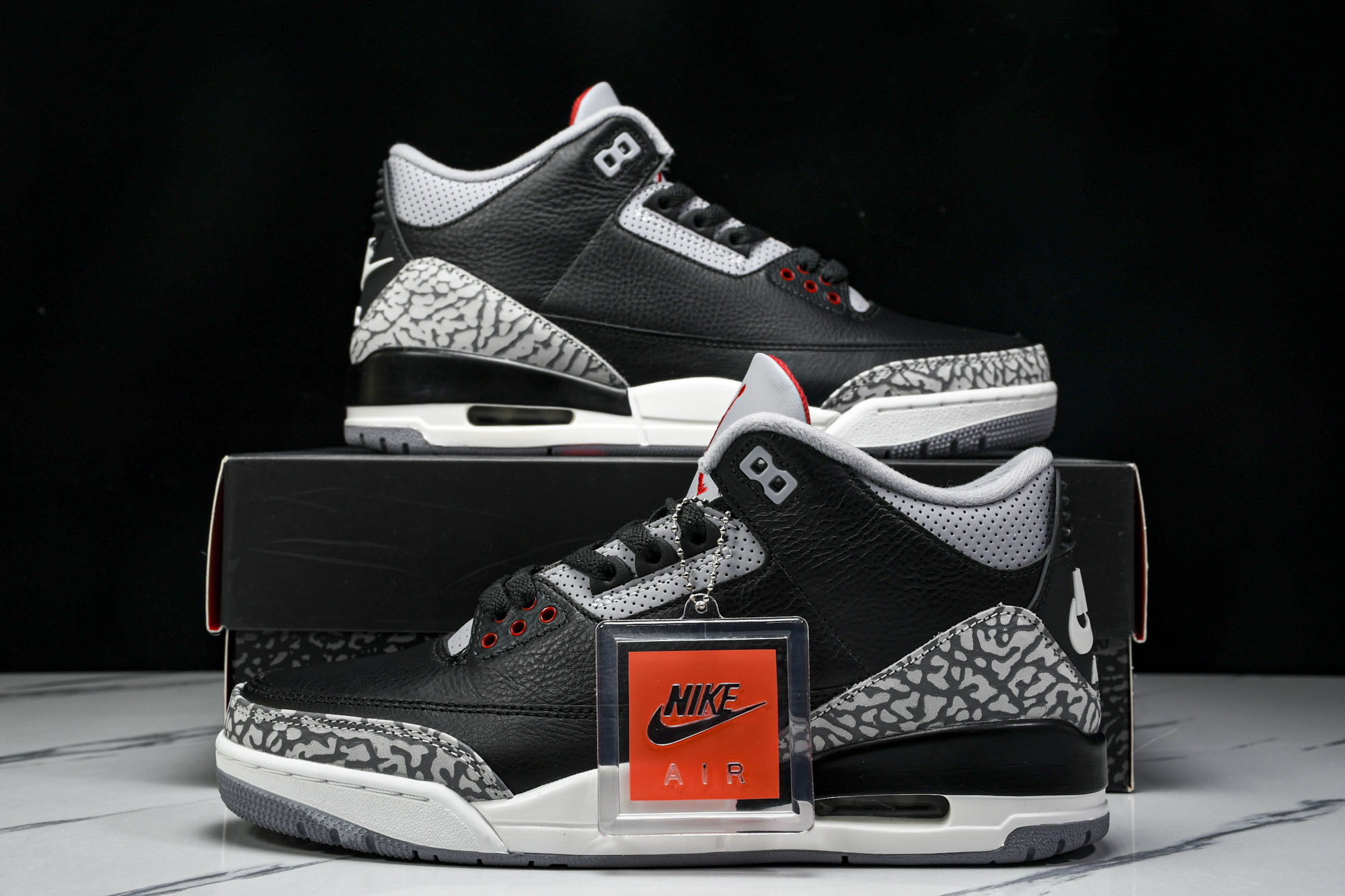 Air Jordan 3 Retro“Fire Red 黑白灰 DN3707 010 #YZ015大厂出