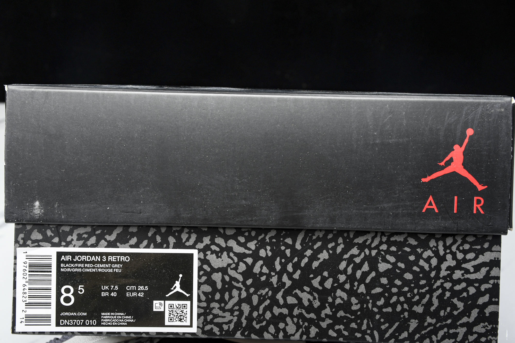 Air Jordan 3 Retro“Fire Red 黑白灰 DN3707 010 #YZ015大厂出
