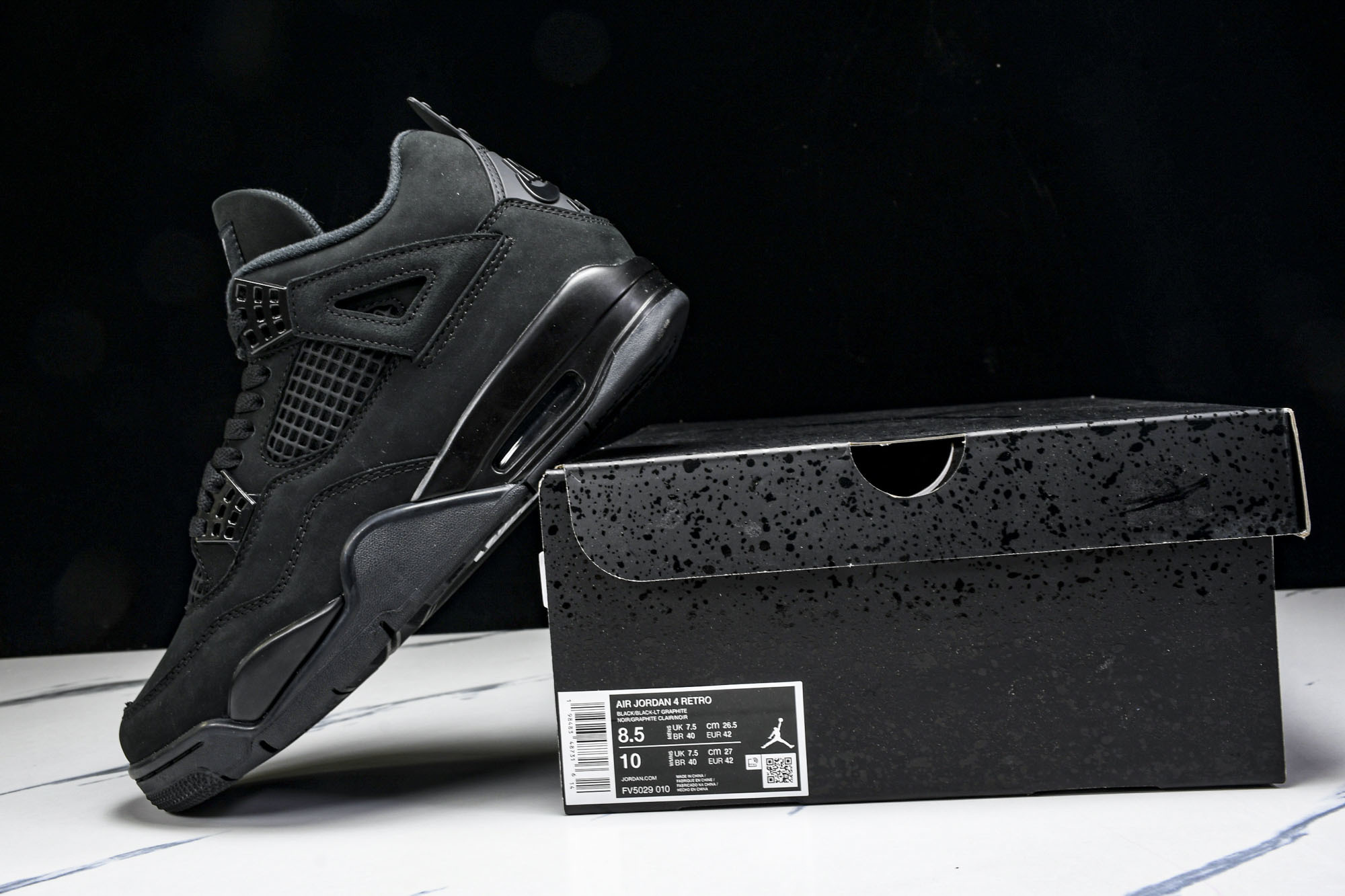 Air Jordan 4 Retro _Black Cat_ AJ4 乔4全新黑猫 FV5029-010