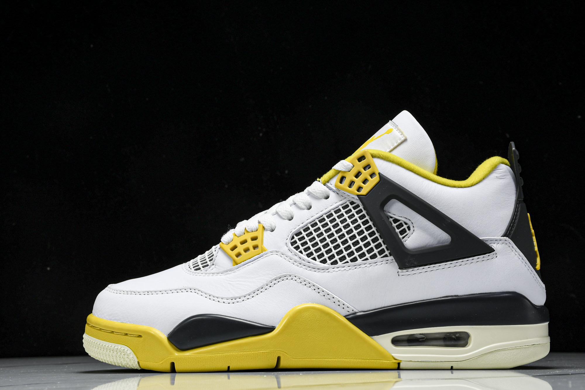 Air Jordan 4 Retro 白雷公 白黄 AQ9129-101 #YZ015大厂出品原楦原纸板