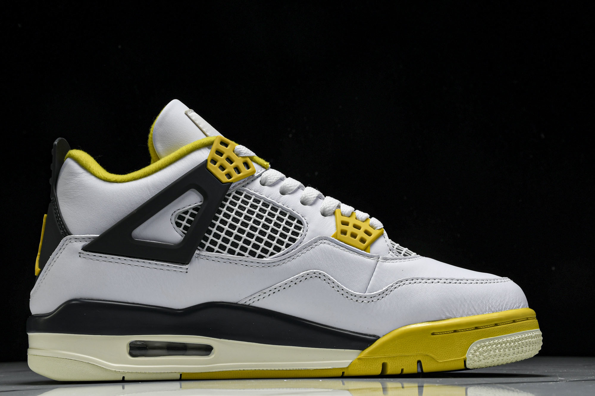 Air Jordan 4 Retro 白雷公 白黄 AQ9129-101 #YZ015大厂出品原楦原纸板