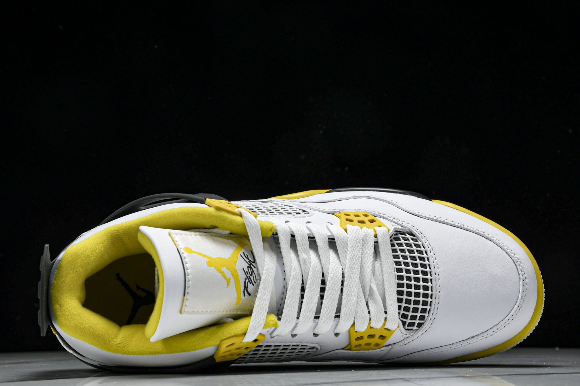 Air Jordan 4 Retro 白雷公 白黄 AQ9129-101 #YZ015大厂出品原楦原纸板