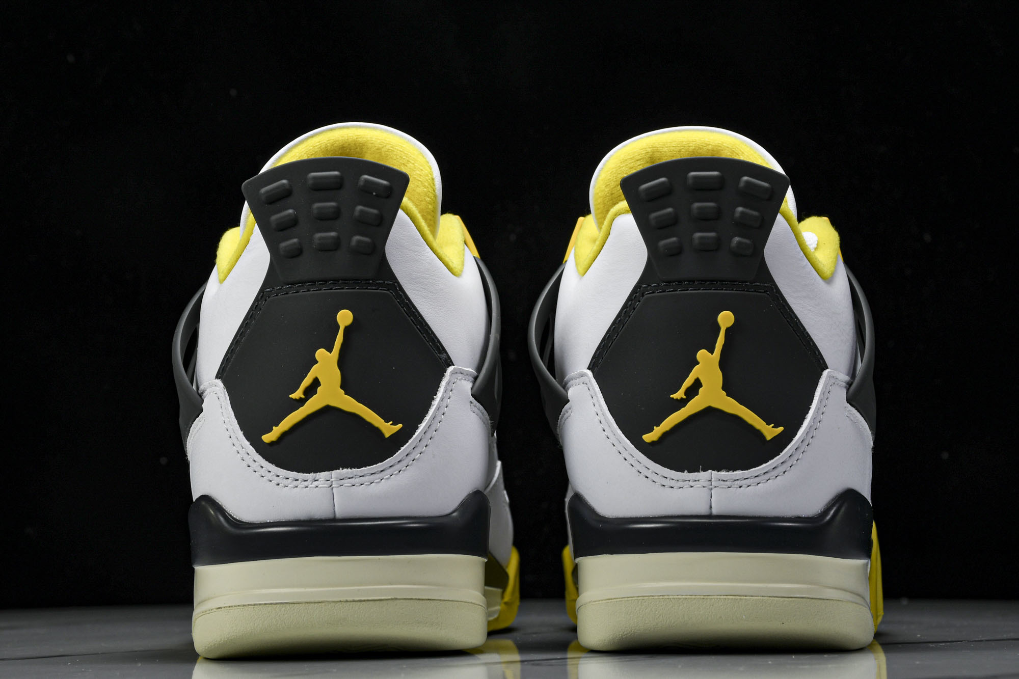 Air Jordan 4 Retro 白雷公 白黄 AQ9129-101 #YZ015大厂出品原楦原纸板