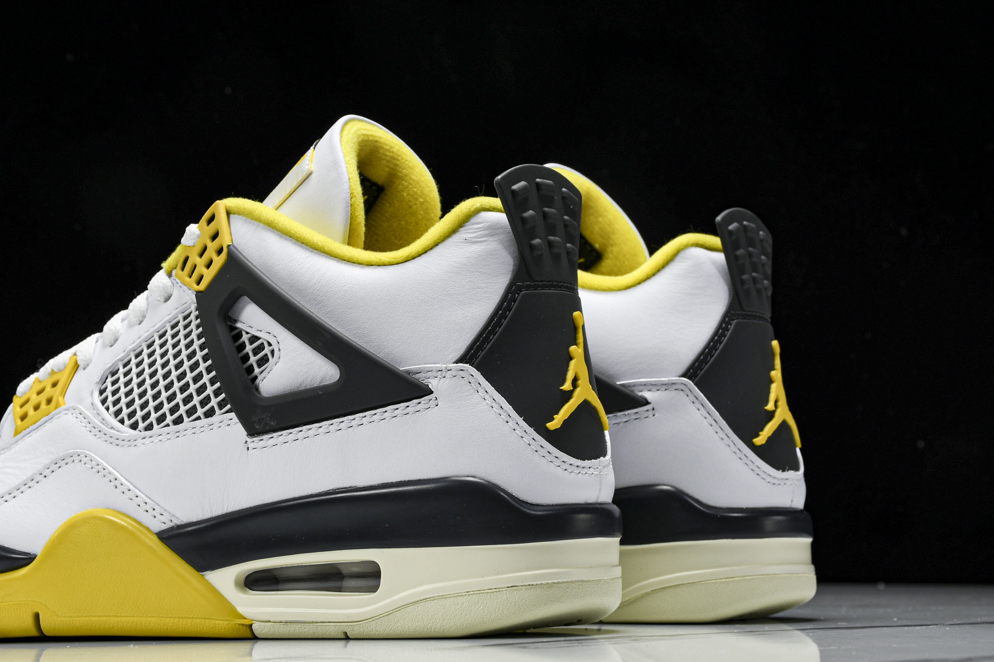 Air Jordan 4 Retro 白雷公 白黄 AQ9129-101 #YZ015大厂出品原楦原纸板