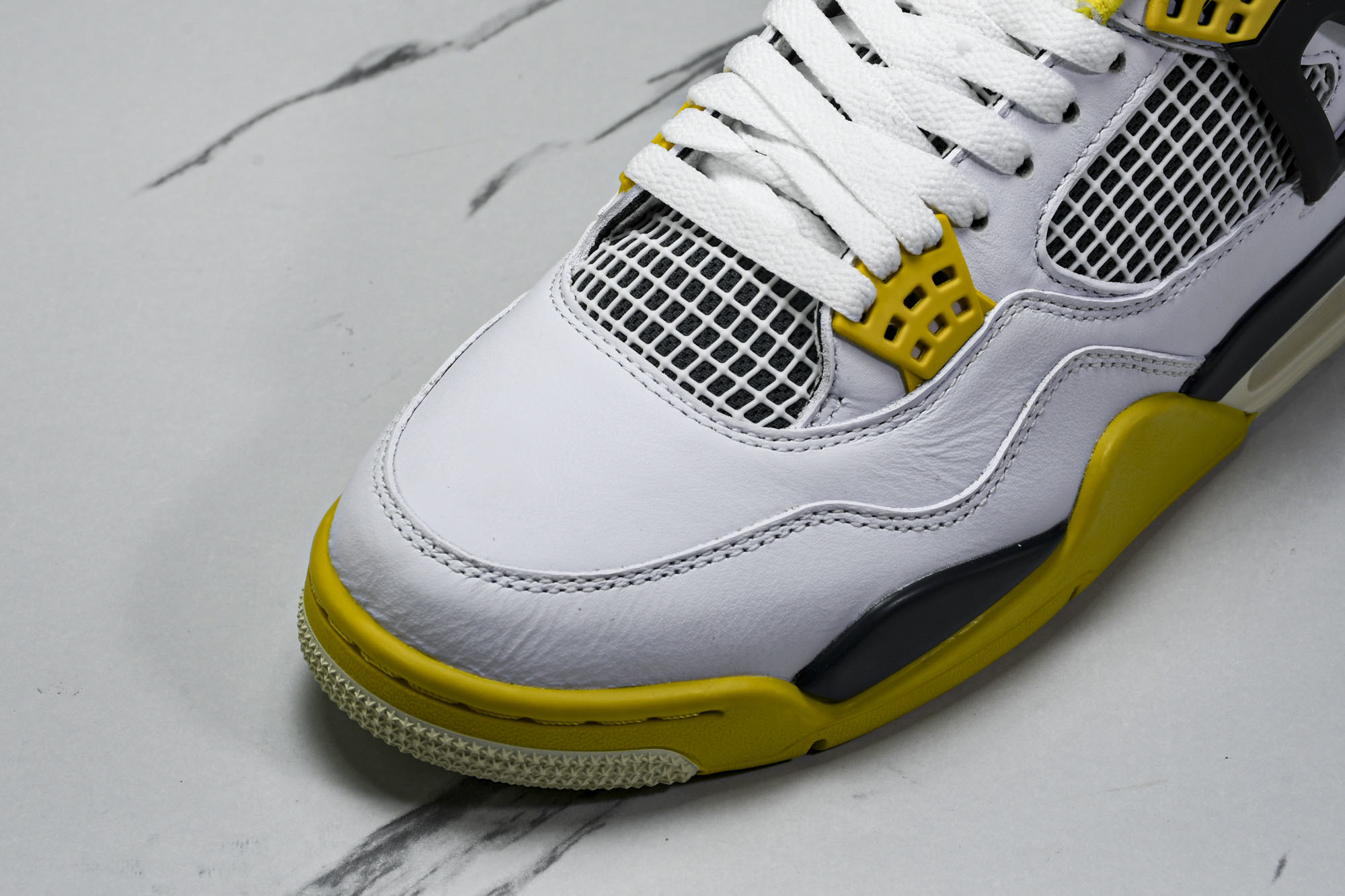 Air Jordan 4 Retro 白雷公 白黄 AQ9129-101 #YZ015大厂出品原楦原纸板