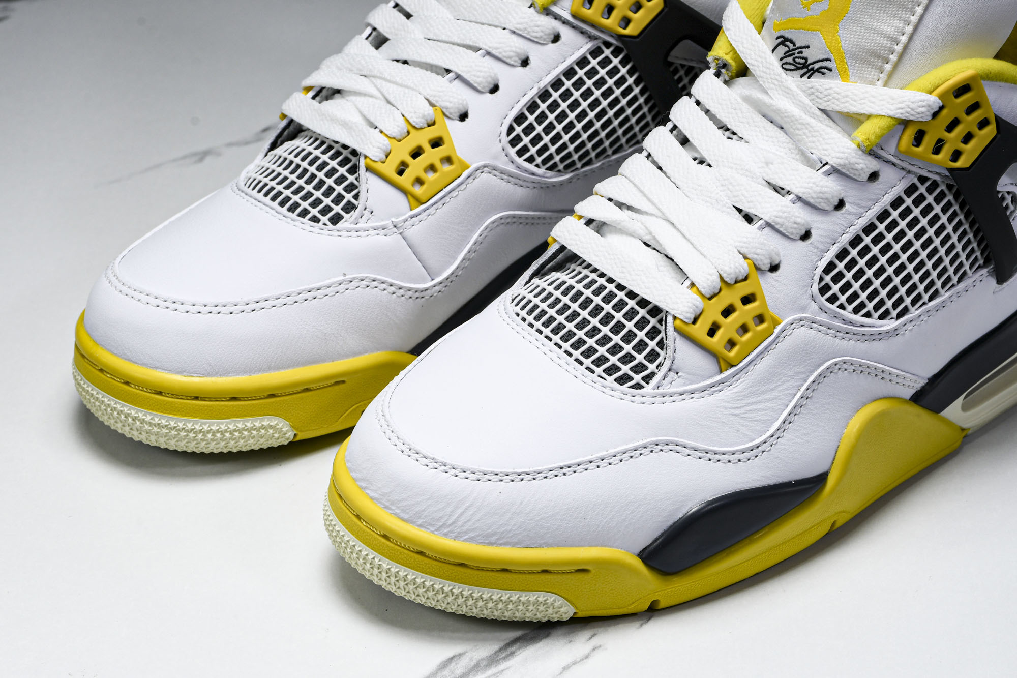 Air Jordan 4 Retro 白雷公 白黄 AQ9129-101 #YZ015大厂出品原楦原纸板