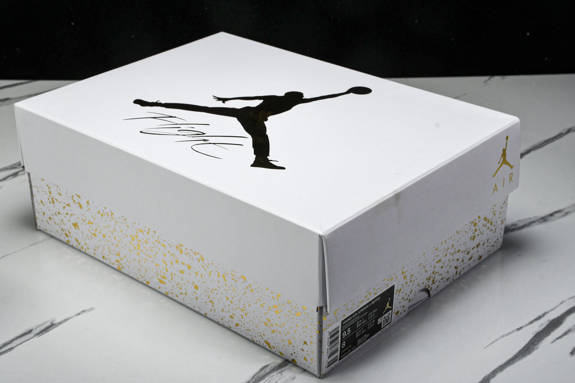 Air Jordan 4 Retro 白雷公 白黄 AQ9129-101 #YZ015大厂出品原楦原纸板