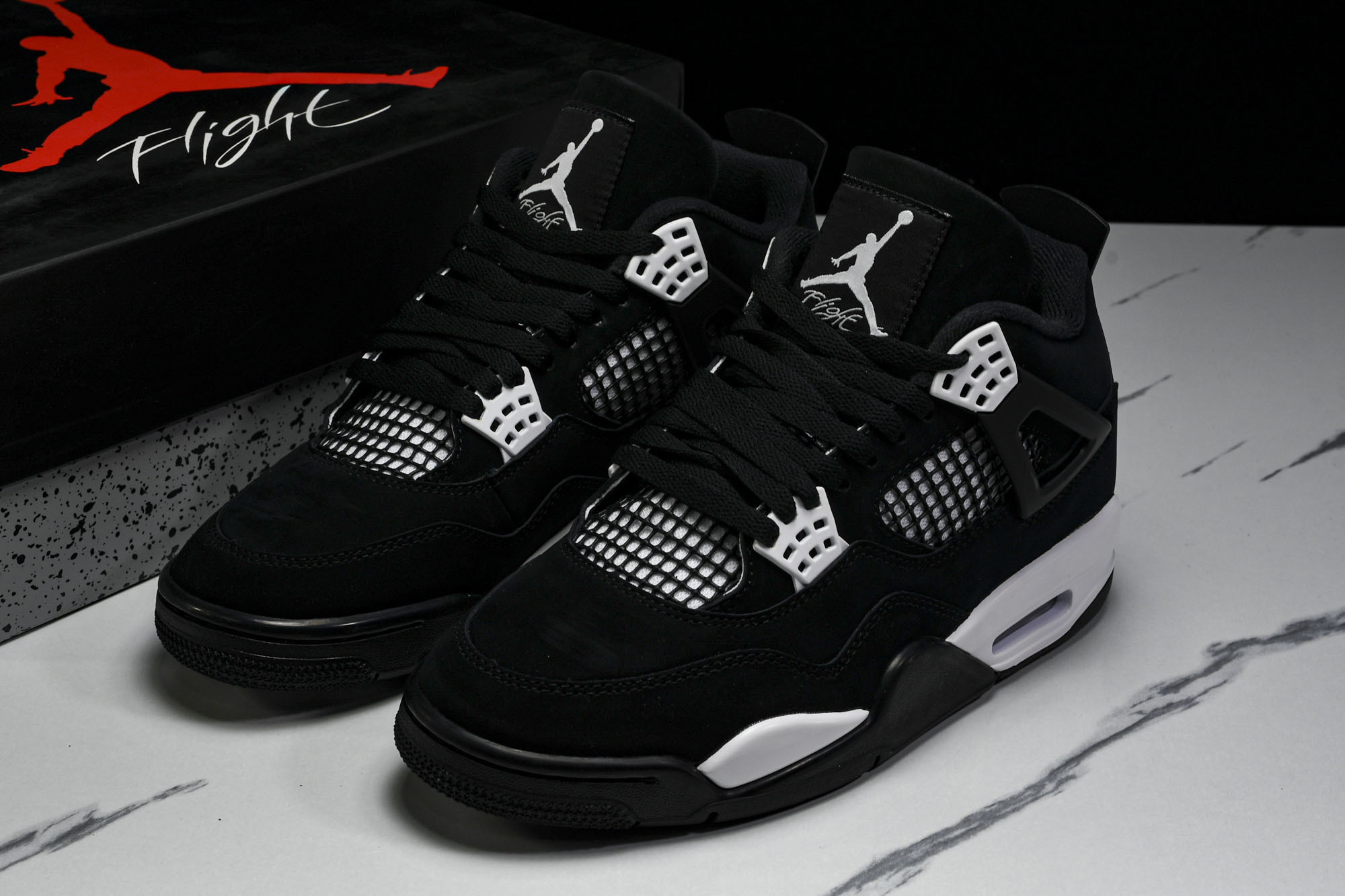 Air Jordan 4 Retro“White Thunder”黑白雷电 FQ8138-001 #YZ